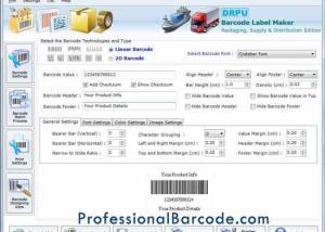 software - Packaging Barcode Label Maker 6.4.1.1 screenshot