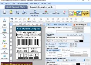 software - Packaging Barcode Labels Tool 6.3 screenshot