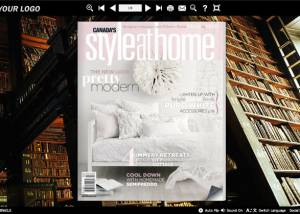 Page Flip Book Library Style screenshot