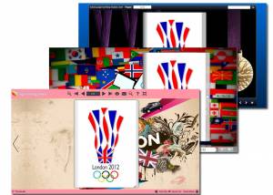 Page Turning Book Theme for 2012 Summer Olympics Game screenshot