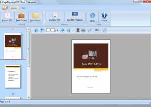 PageFlipping PDF Editor screenshot
