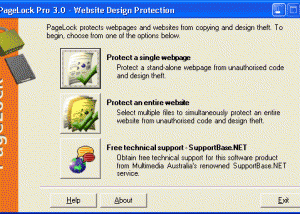 software - PageLock Website Copy Protection 8.0.0 screenshot