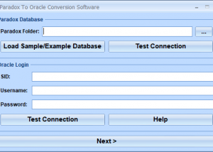 Paradox To Oracle Conversion Software screenshot