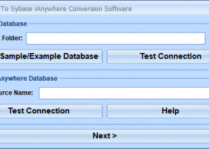 Paradox To Sybase iAnywhere Conversion Software screenshot