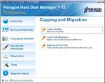 software - Paragon Hard Disk Manager Professional 12 screenshot