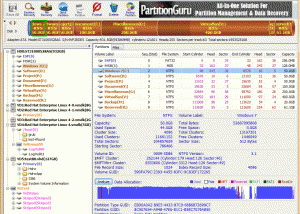 PartitionGuru screenshot