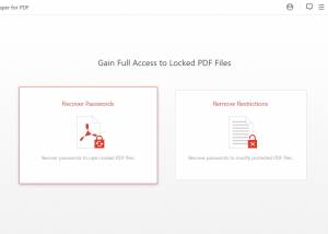 software - Passper for PDF 2.0.0 screenshot
