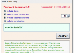 software - Password Generator 1.9 screenshot