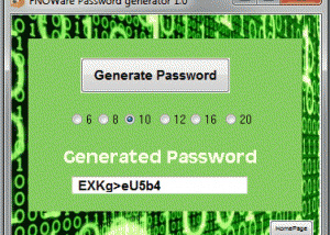 software - Password Generator 1.1 screenshot