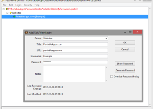 software - Password Gorilla Portable 1.5.3.7 screenshot