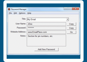 software - Password Manager 1.01.85 screenshot