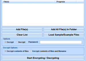 software - Password Protect Multiple Files Software 7.0 screenshot