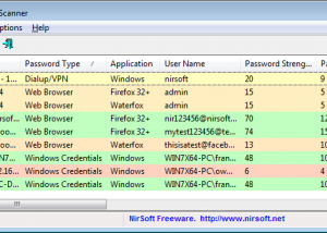 software - Password Security Scanner 1.61 screenshot