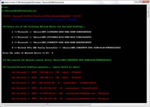 Password Sniffer Console screenshot