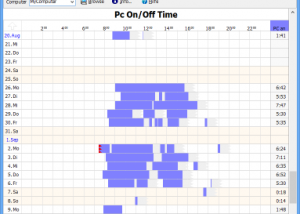 software - PC On/Off Time 3.2 screenshot