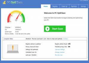 software - PC OptiClean 4.1 screenshot