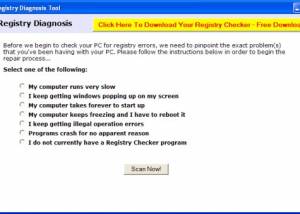 PC Registry Diagnosis Tool screenshot