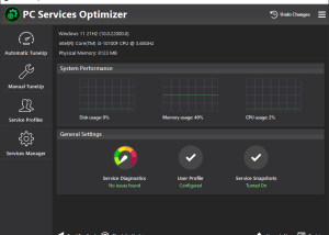 software - PC Services Optimizer 4.2.1422 screenshot