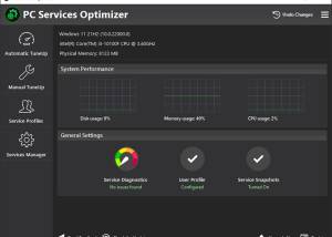 PC Services Optimizer screenshot
