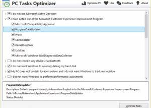 software - PC Tasks Optimizer 1.2.326 screenshot