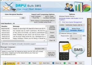 software - PC to Mobile SMS Software 8.2.1.0 screenshot