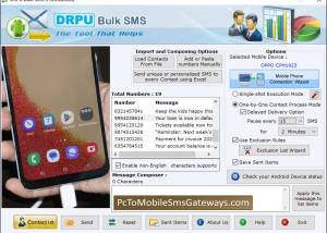 software - PC to Mobile SMS 8.2.1.0 screenshot