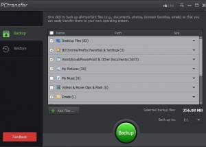 PCtransfer screenshot