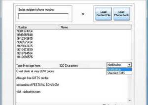 software - PDA Bulk Text Messaging Tool 3.0.1.5 screenshot