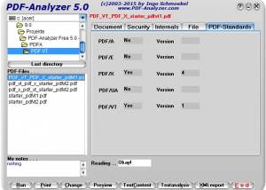 software - PDF-Analyzer (en-version) 5.0 screenshot