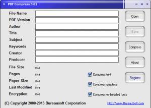 software - PDF Compress 3.02 screenshot