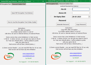 software - Pdf Copy Protection for Android ttdsoft 7.0 screenshot