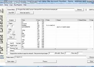 software - PDF Data Extractor 3.04 screenshot