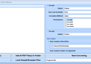 software - PDF Encrypt Decrypt Multiple Files Software 7.0 screenshot