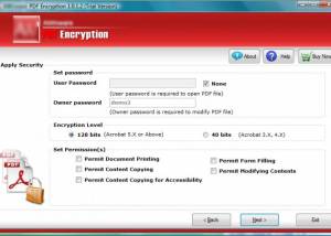 software - PDF Encryption 3.4.0 screenshot