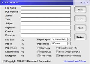 software - PDF Layout 3.01 screenshot