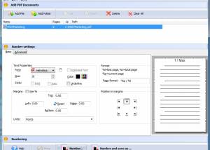 software - PDF Numbering Tool 2.2.0 screenshot