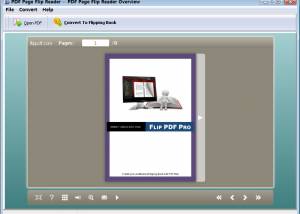 software - PDF Page Flip Reader - freeware 2.8 screenshot