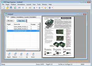 software - PDF Page Organizer 2.9.0 screenshot