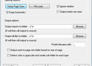 software - PDF Page Size Split 2.04 screenshot