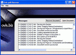 software - PDF-Recover Server Edition 6.x screenshot