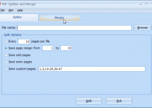 software - PDF Splitter and Merger Free 4.0 screenshot