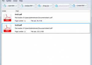 software - PDF Splitter Joiner 1.1 screenshot