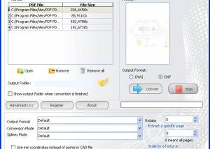 PDF to AutoCAD Converter screenshot