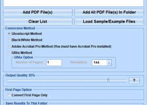 software - PDF To BMP Converter Software 7.0 screenshot