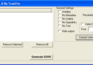 Pdf To Djvu GUI screenshot