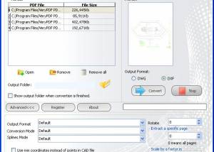 PDF to DXF Exporter screenshot