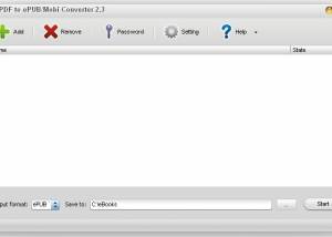 PDF to ePUB/Mobi Converter screenshot
