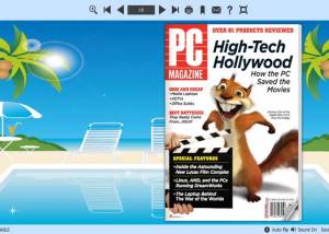 PDF to Flash Converter Themes For Holiday Beach screenshot