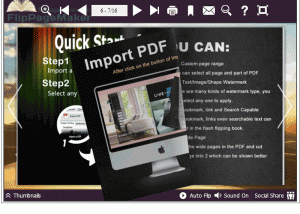 software - PDF to Flash Page Flip for Mac 1.0.0 screenshot