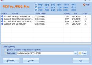 software - PDF To JPEG Pro 4.40 screenshot